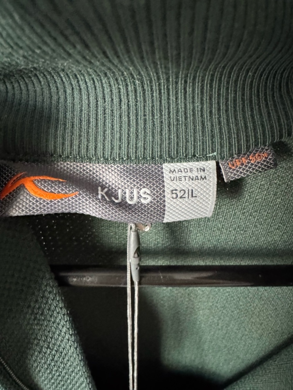 NEW KJUS Men's Essentials Half-Zip Pullover Canopy Green Size 52 Large - Picture 2 of 7